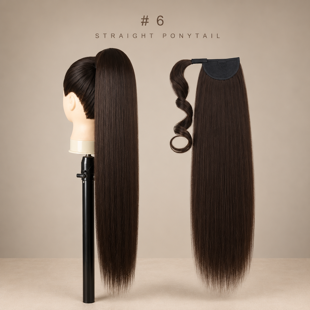 Kanekalon Straight Ponytail 28inc