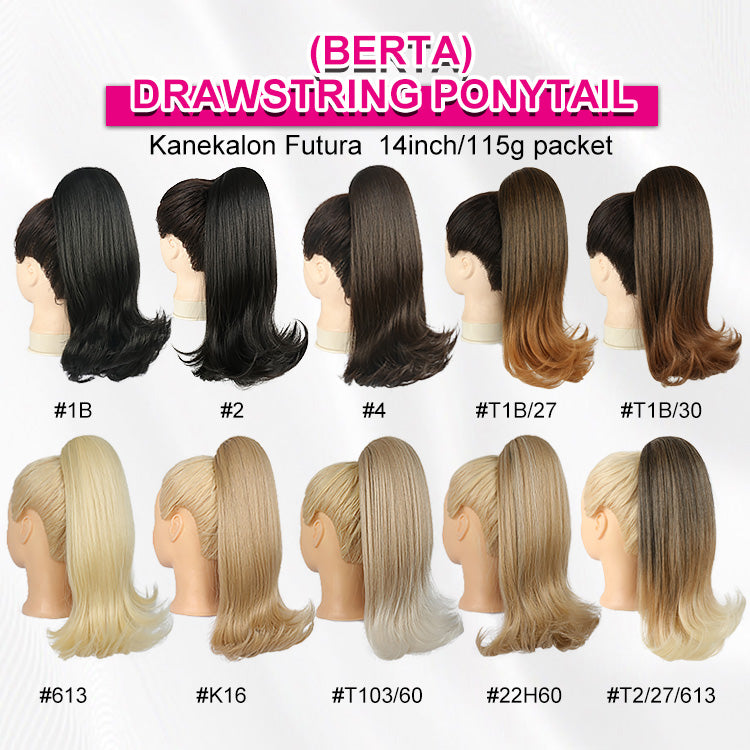 BERTA Drawstring ponytail