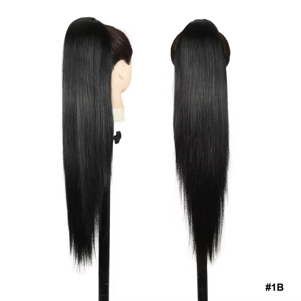 NAYA Luxury Hair Drawstring Ponytail – Yaki Straight 70cm