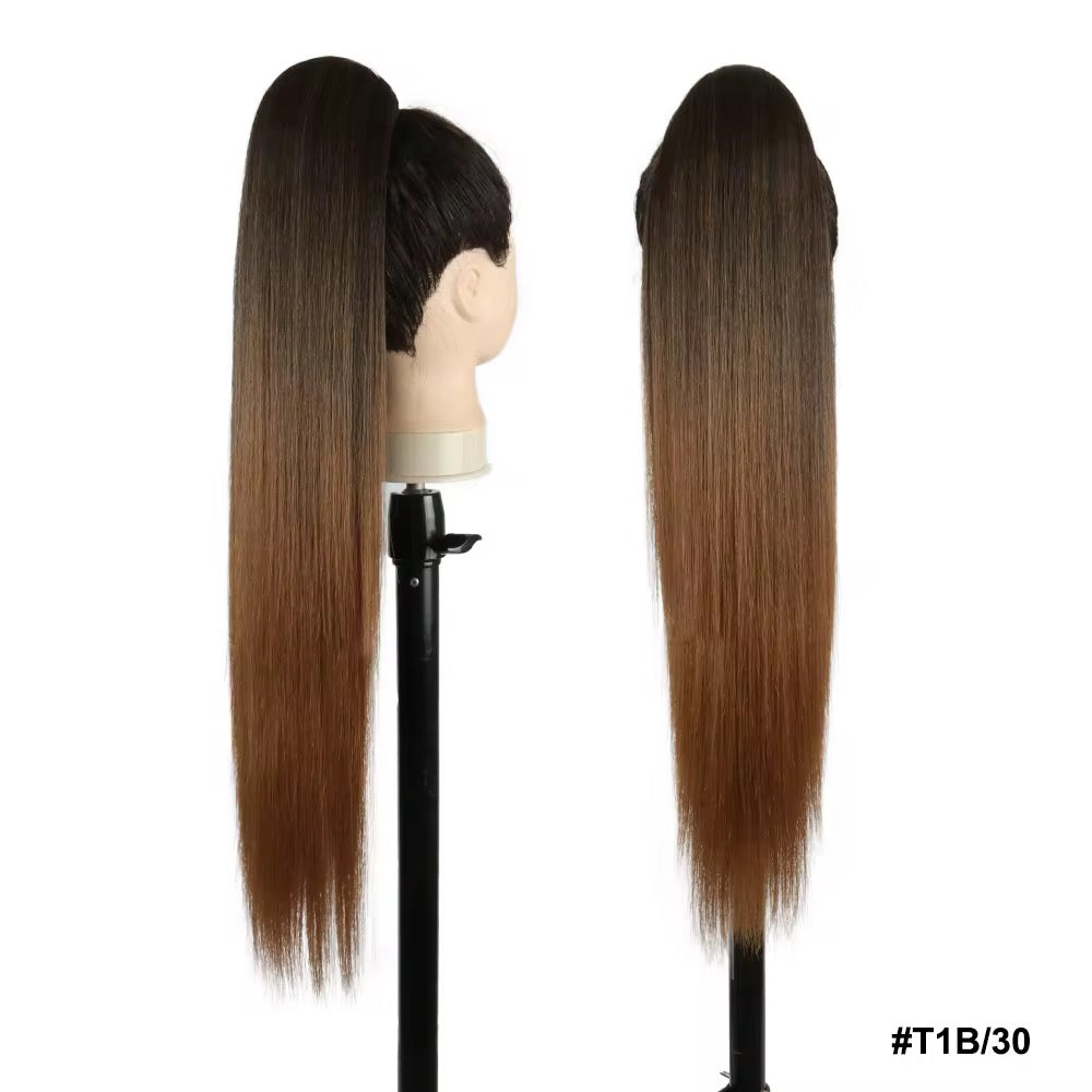 NAYA Luxury Hair Drawstring Ponytail – Yaki Straight 70cm