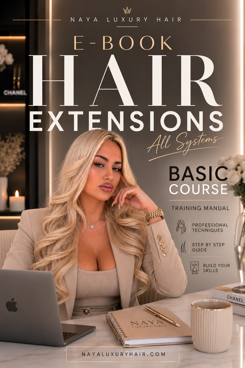 E - BOOK by NAYA / Wecome to Hair Extensions World - Basic Training